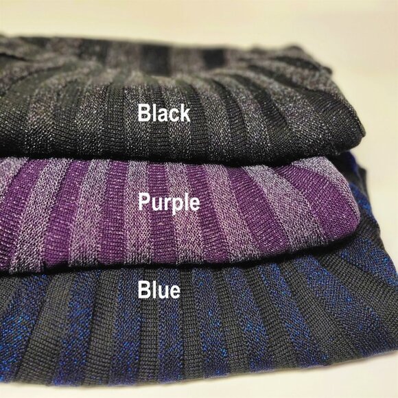 BLUE Glitter Stretchy Tunic Knit Dress or Glitter Top One Size - Picture 12 of 12